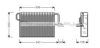 AVA QUALITY COOLING MSV455 Evaporator, air conditioning